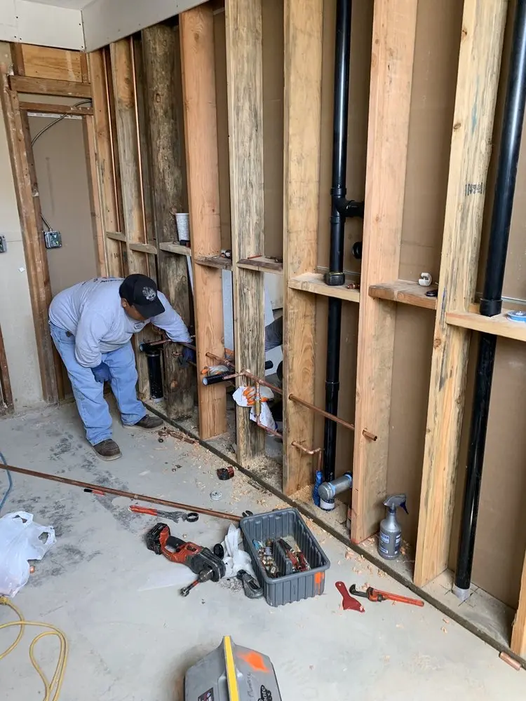 Commercial rough-in plumbing for Gas Line Repair in Gautier